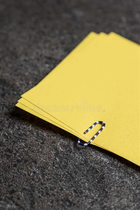 Memo Notes With Paper Clip Stock Image Image Of Isolated 163169475