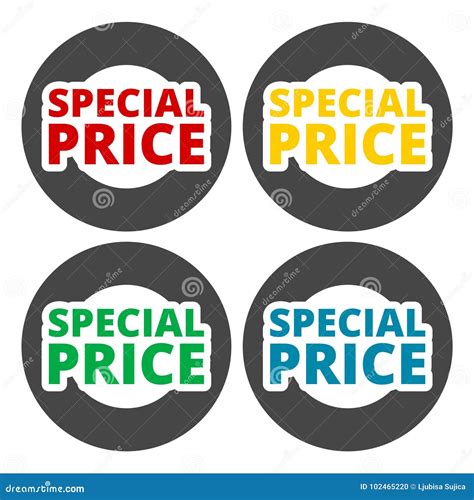 Special Price Icons Set Stock Vector Illustration Of Bursting 102465220