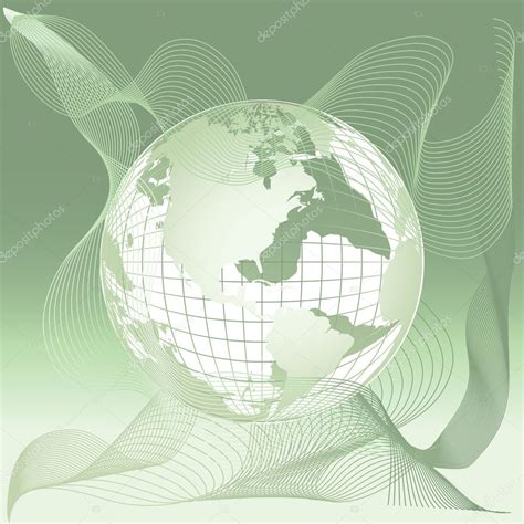 World Map 3d Globe Stock Vector Image By ©kudryashka 3477231