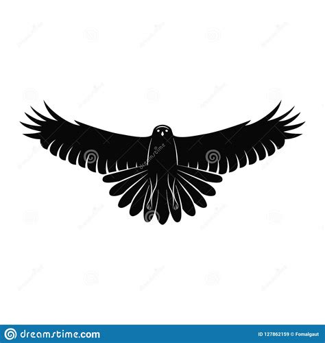 Flying Falcon Logo Template Eagle Silhouette Vector Design