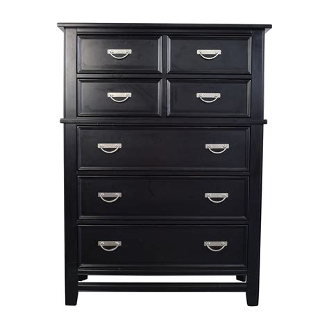 Good condition real wood lots of storage. Black Tall Chest Of Drawers - Home Design Ideas