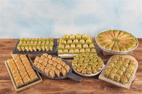 Types Of Turkish Baklava Baklava Pastry Dessert Stock Photo Image Of