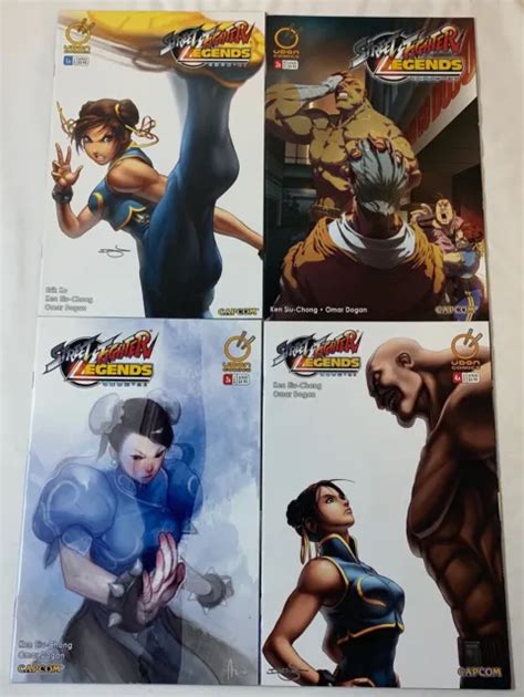 Street Fighter Legends Chun Li Video Game Comics 1 2 3 4 ~ Full Set