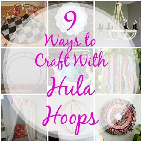 9 Ways To Craft With Hula Hoops Hula Hoop Rug Indie Craft Hula Hoop