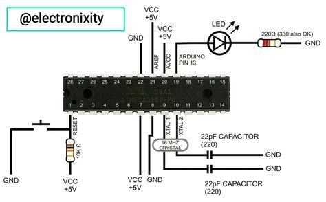 Circuit Diagram Of Arduino Uno Atmega