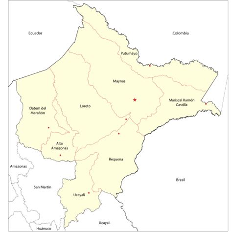 Filemapa Departamento De Loretosvg Wikimedia Commons Map World Map