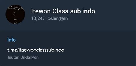 Nonton Drama Korea Itaewon Class Subtitle Indonesia Via Telegram