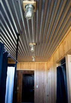 Mounts flush with the ceiling with little or no space between the fixture and the ceiling itself. 17 corrugated steel basement ceiling - Shelterness ...