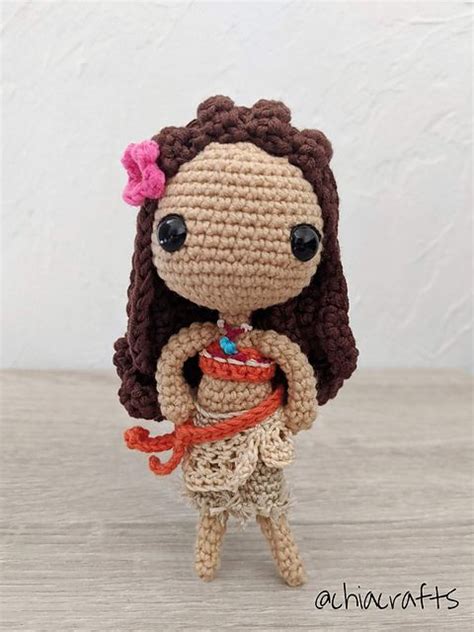Moana Princess Amigurumi Pattern By Chiara Cremon Crochet Patterns Crochet Crochet Disney
