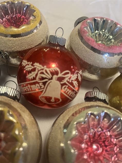 Shiny Brite VINTAGE INDENT GLASS CHRISTMAS ORNAMENTS Stencils EBay