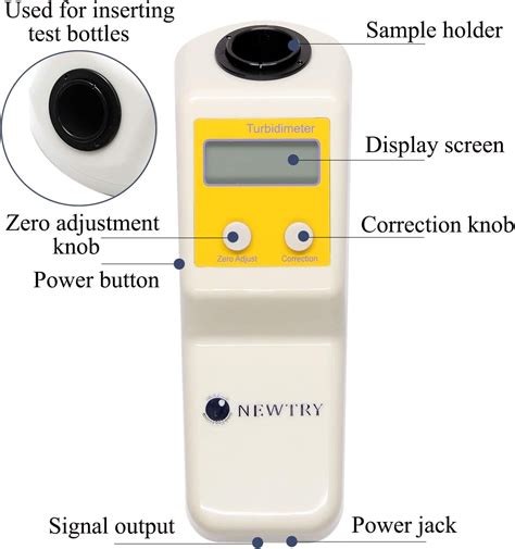 Newtry Digital Water Turbidity Meter Portable Turbidimeter Water