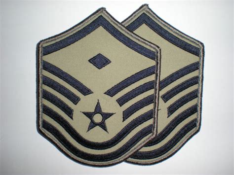 Usaf Msgt First Sergeant Rank Abu Full Size 1 Pair Ebay