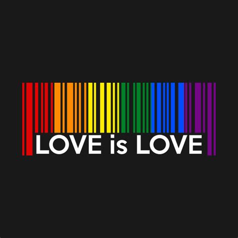 Lgbt Rainbow Pride Barcode Love Is Love Barcode Gay Pride Lgbtq