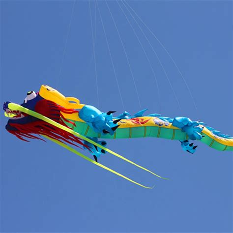 Free Shipping Large Kite Pendant 18m Dragon Kite Nylon Soft Kites For