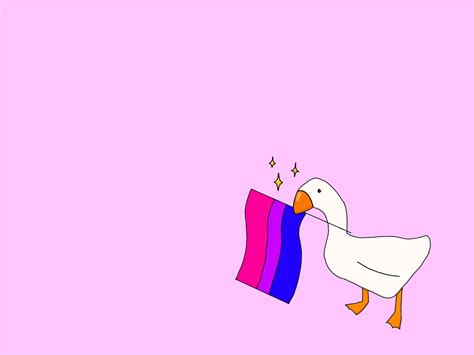 Geese Say Bi Pride So I Made A Wallpaper For You All💖💜💙 Rbisexual