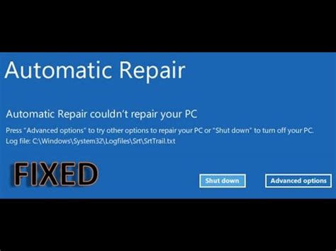 Windows Automatic Repair Loop How To Fix It YouTube