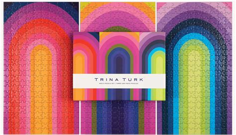 Trina Turk Multipack Puzzle Set 250 Pieces Galison Serious Puzzles