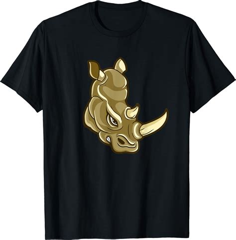 Rhinoceros Head Rhino Lover Funny Rhino T Shirt Uk Fashion