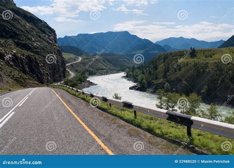 Valley Of Katun River In Altai Mountains Russia Stock Photo Image Of