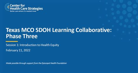 Texas Mco Sdoh Learning Collaborative Introduction To Health Equity