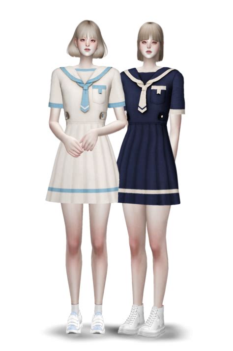Sailor Outfits Sailor Dress Maid Outfit Maid Dress Sims 4 Mods