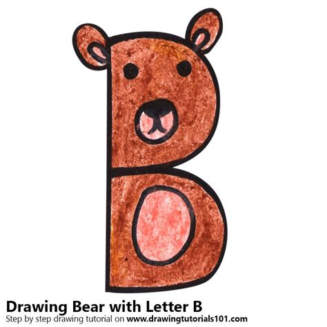Explore our learn to draw animals printables below. Learn How to Draw a Bear from Letter B (Animals with Letters) Step by Step : Drawing Tutorials