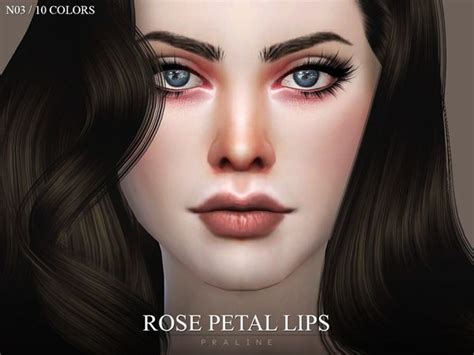 Pralinesims Rose Petal Lips N03 The Sims Sims Cc Lip Plumper