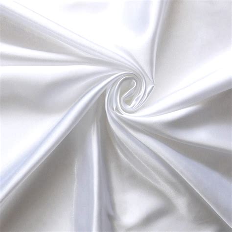 Wholesale Jubilant Bridal Satin Fabric White 75 Yard Roll
