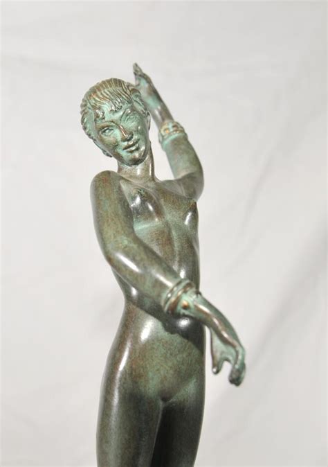 Antique old rare beautiful art deco dancer woman lady porcelain figure figurine. Antique Art Deco Bronze Dancer Figurine Signed Guerbe Original