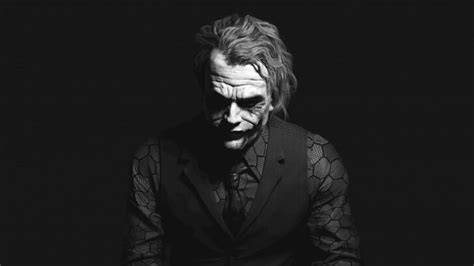 The Joker Black & White Portrait Wallpaper - TV & Movies HD Wallpapers
