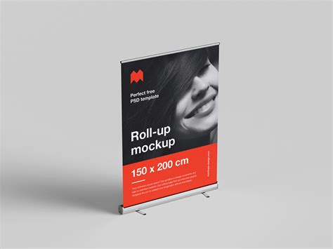 Free Roll Up Mockup 150x200 Cm Mockups Design
