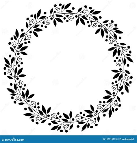 Black Floral Border Design