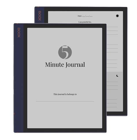 5 Minute Journal Digital Template For Onyx Boox Note Air Grace Vault