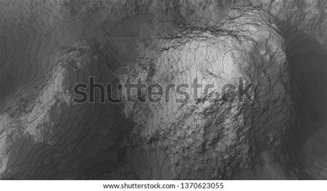 Abstract 3d Topographic Map Background Concept Stock Illustration