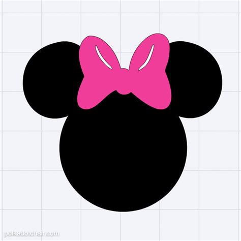 Diy Minnie Mouse Silhouette The Polka Dot Chair