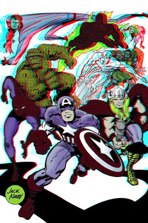 Marvel Characters By Jack Kirby In 3d Anaglyph By Xmancyclops On Deviantart