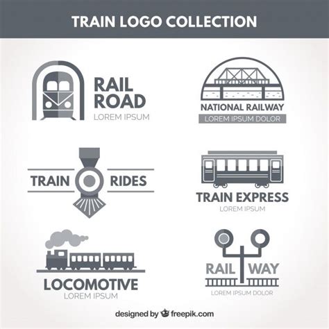 The Train Logo Collection Is Designed By Graphic Design Studio