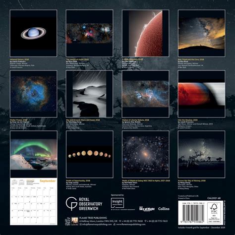 Royal Observatory Astronomy Wall Calendar