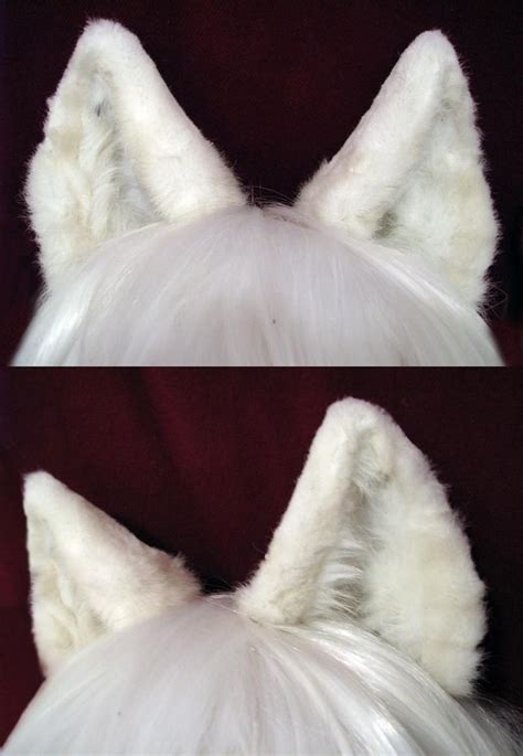 White Realistic Wolf Ears By Theguardiandragon On Deviantart Cosplay