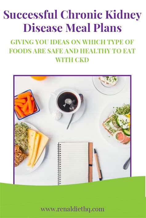 Because your diet needs to be lower in these minerals, you'll limit or avoid certain foods, while planning your meals. Successful Chronic Kidney Disease Meal Plans | Renal diet ...