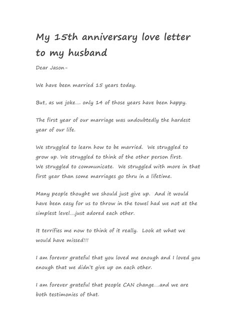 50 Romantic Anniversary Letters for him or her ᐅ TemplateLab