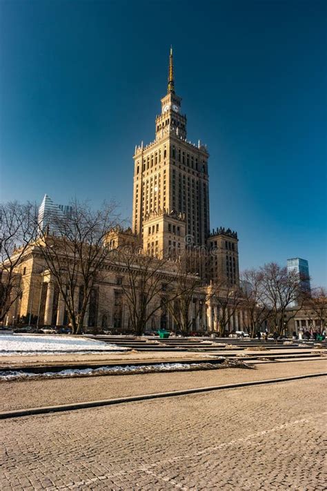 Warsaw Palace Of Culture And Science Stock Photo Image Of High
