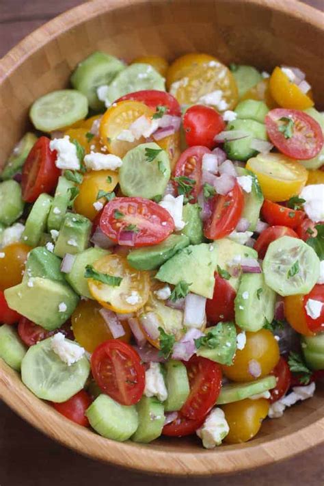Tomato Cucumber Avocado Salad Tastes Better From Scratch