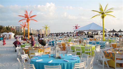 outdoor caribbean beach themed event by wizard connection caribbean party tropical theme