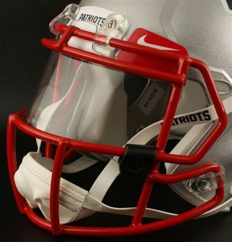 New England Patriots Nfl Nike Football Helmet Clear Eye Shield Visor