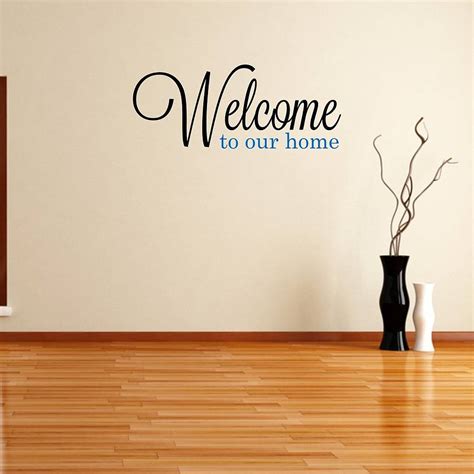 Welcome To Our Home Wall Sticker By Mirrorin