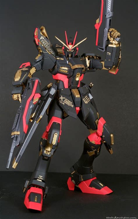 Custom Build Pg 160 Strike Freedom Gundam Black Color Scheme