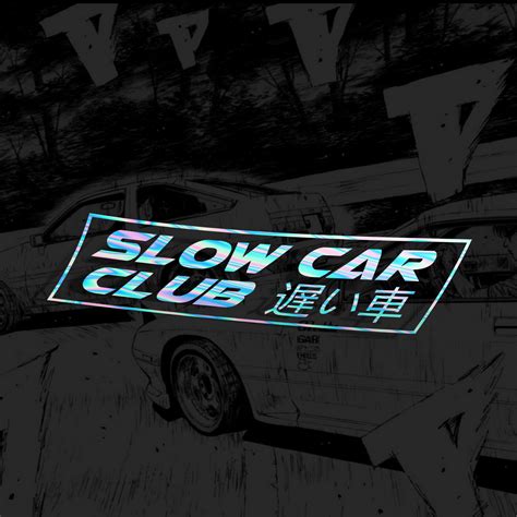 Slow Car Club Jdm Car Window Sticker Daydreamers Co