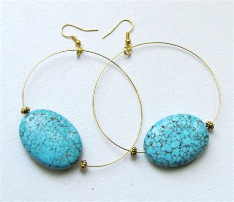 Items Similar To Earrings Beautiful Dangle Gold Plated Hoop Earrings