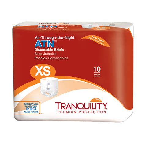 Tranquility Atn Disposable Briefs All Sizes Comfort Plus